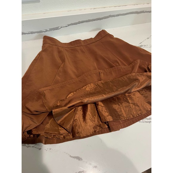 Women's Brown Rust‎ Polyester 17" Skirt Size Small Forever 21 - Picture 3 of 4